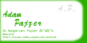 adam pajzer business card